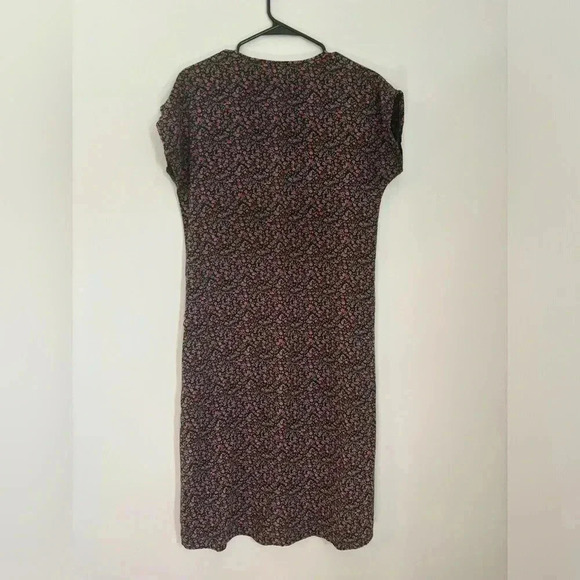 Madewell Easy Midi Button Down V Neck Dress in Fieldwalk Floral Size Small - Picture 10 of 11